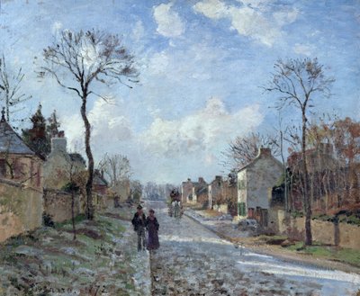 The Road to Louveciennes, 1872 by Camille Jacob Pissarro